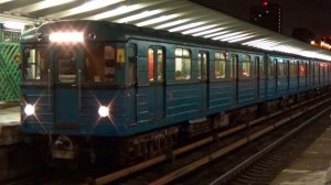 "ЕЖик в 2020 году!" Электропоезд 81-710 "ЕЖ-3" №74 на станции метро Выхино