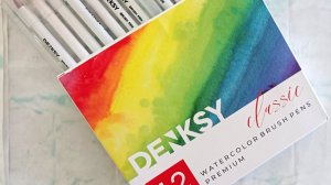 Акварельные маркеры Denksy.