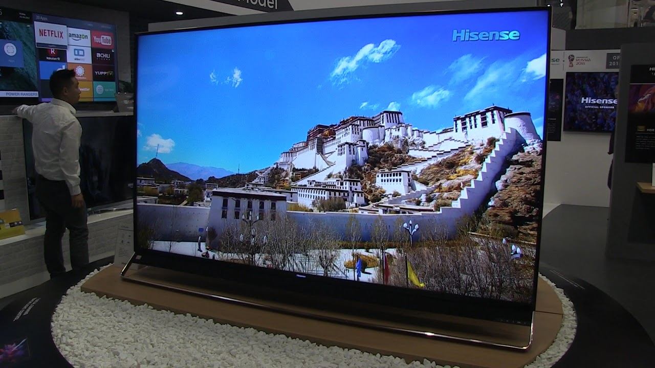 Hisense HZ75U9A 1056-zone local dimming Quantum Dot TV at IFA 2017 смотреть онлайн