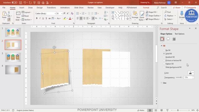Three Torn Paper Options Infographic Slide in PowerPoint