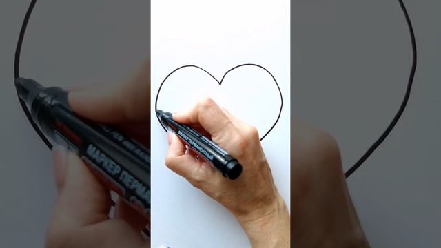Рисуем СЕРДЦЕ быстро и легко / Нарисуй Ка / Shorts смотреть онлайн