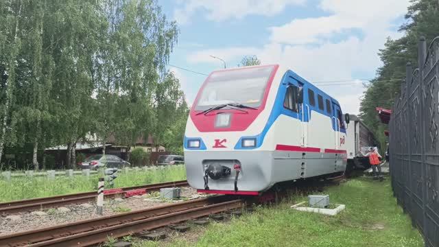 Тепловоз ТУ-10 на Ярославской детской железной дороге (15.06.2024)