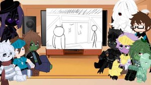 Реакция школа монстров на "Безумные истории - 1" °•Gacha Life•°