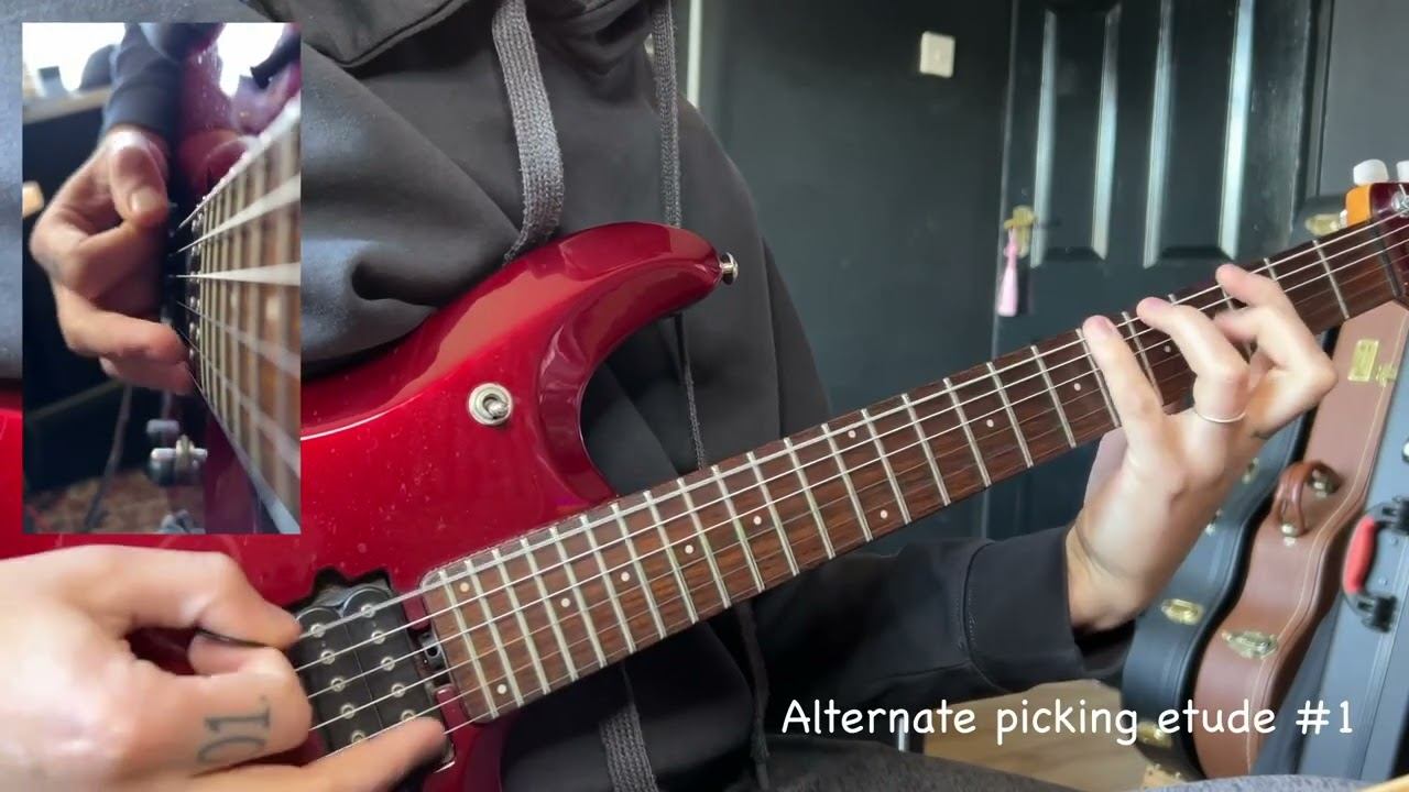 Alternate picking etude for the shredders out there