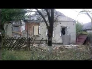 Городок Красногоровка под Донецком превратился в руины 26 11 2014