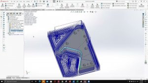 Generation of g code for work piece 1 using Solid Works CAM