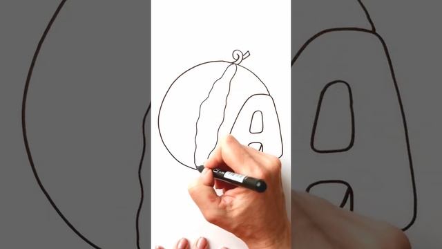 АРБУЗ / АЛФАВИТ буква А / Нарисуй Ка / Shorts смотреть онлайн