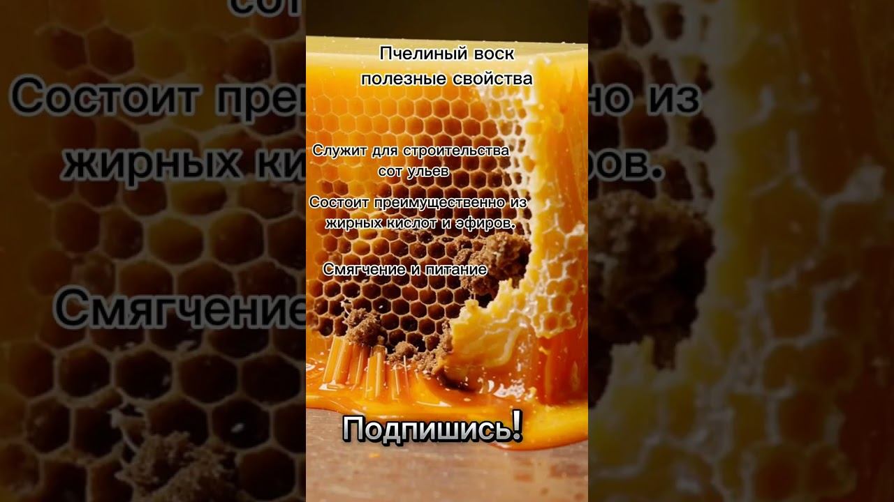 Пчелиный воск - кладезь здоровья
