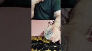 секрет фокуса, исчезание монеты из стакана с водой