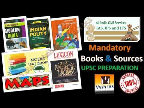BOOKS AND ONLINE SOURCES FOR UPSC 2023 2024 2025 | Vysh IAS | Book list for UPSC prelims and mains