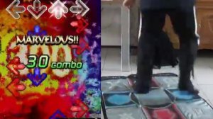 DDR/StepMania - Ω (OMEGA) - MAX 300 [boss song] Expert - A (OMGYES) on foam mat