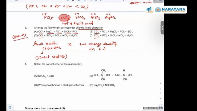 JEE Advanced Chemistry Class (for Toppers Only)
