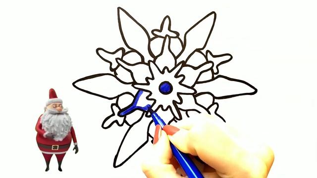 НОВОГОДНЯЯ СНЕЖИНКА / Нарисуй Ка смотреть онлайн