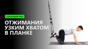 Отжимания узким хватом в планке - Упражнение на TRX FISIO петлях