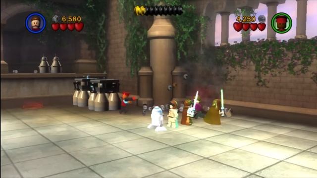 Lego Star Wars The Complete Saga Walkthrough Part 7 Ps3 Episode 1 Chapter 5 (Retake Theed Palace) смотреть онлайн