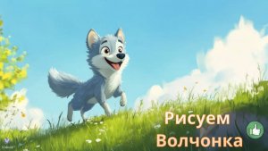 Маленькие художники: Рисуем Волчонка - Детский образовательный мультфильм
