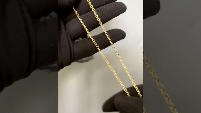Позолоченная цепочка Flat S gold
