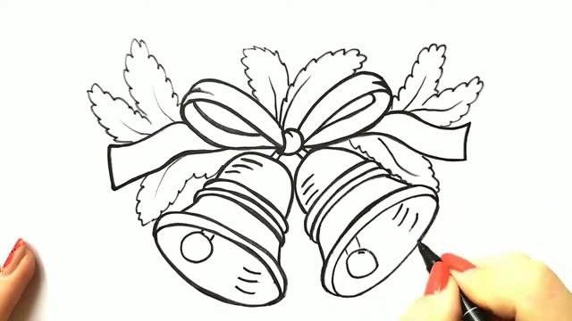 НОВОГОДНИЕ КОЛОКОЛЬЧИКИ / раскраска / Нарисуй Ка смотреть онлайн