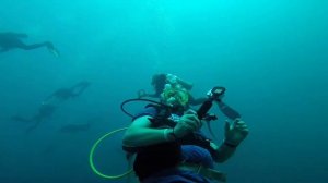 Diving the Caterlina islands in Costa Rica with great manta ray 18.11.2015