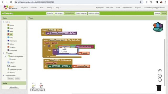 Create an AI Voice Command App in MIT App Inventor 2 | Artificial Intelligence Android App