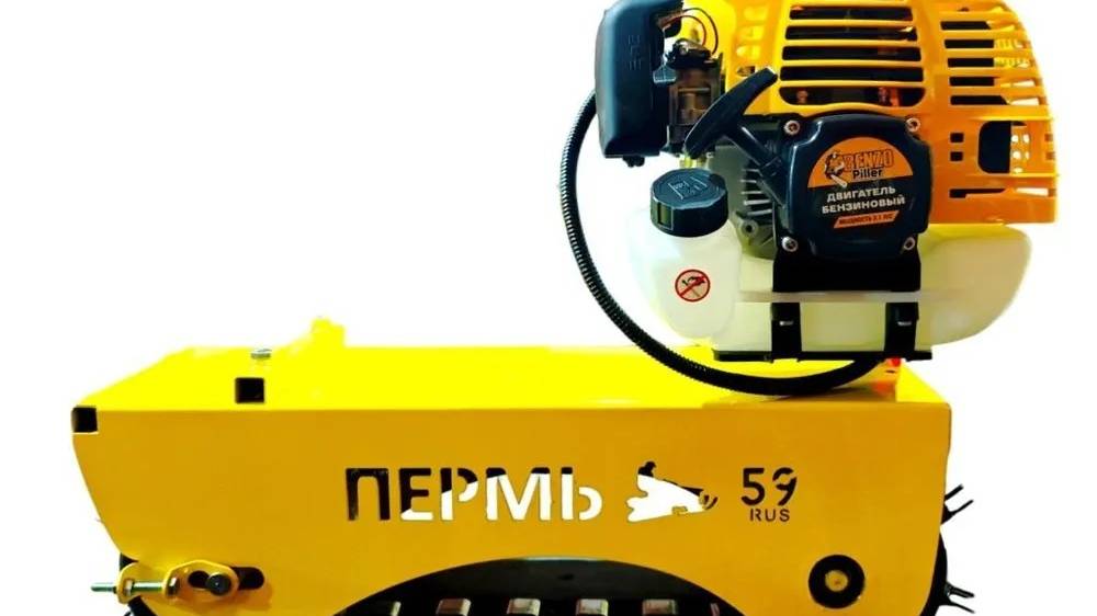 Гусеничный модуль Пермь без эл. стартера, желтый, нового образца