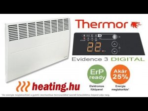 Thermor Evidence 3 Digital egyszerűen programozható elektromos radiátor – HD fűtőpanel