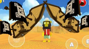 Супер мишка.Обновление 11.01.Трюки с  пиратским кораблём.Super bear adventure.Update 11.01