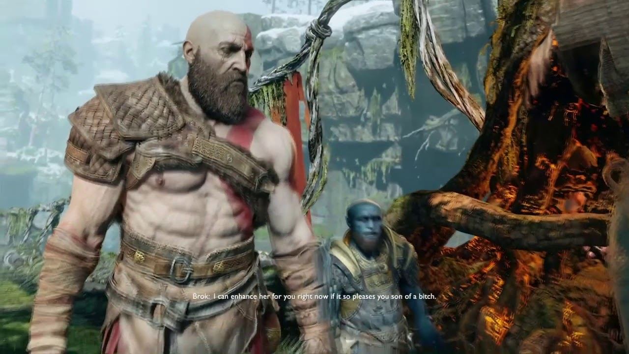 God of War 4 PS4 Brok and Sindri made Leviathan Axe смотреть онлайн