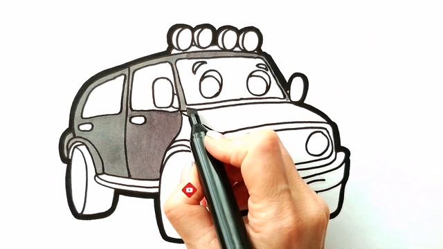 ВНЕДОРОЖНИК / РИСУЕМ АВТОМОБИЛЬ / Нарисуй Ка смотреть онлайн