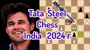 1) Калькутта, Тата Стил,2024г. 
Централизация ферзя .