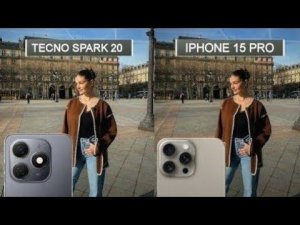 Tecno Spark 20 VS iphone 15 pro Max Camera test Comparison