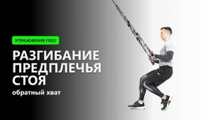Разгибание предплечья стоя (обратный хват) - Упражнение на TRX FISIO петлях