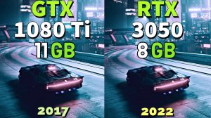 GTX 1080 Ti vs RTX 3050 - Test in 10 Games