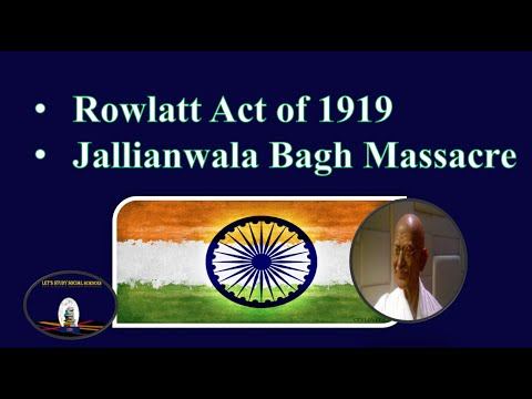 Rowlatt Act  & Jallianwala Bagh Massacre  | Nationalism in India | History, Class 10