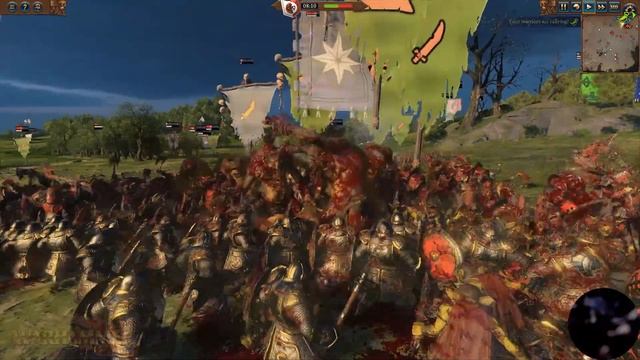 TW WARHAMMER Battles - Dwarves, Elves and Kislev VS Greenskins and Ogre Kingdoms смотреть онлайн