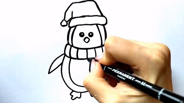 ПИНГВИН / раскраска / Нарисуй Ка смотреть онлайн