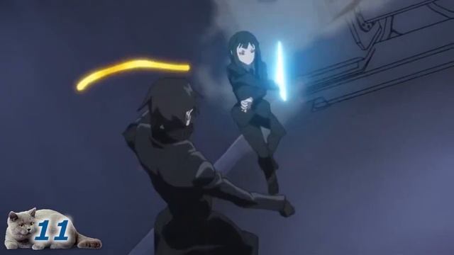 Подборка крутых моментов из аниме #1 смотреть онлайн