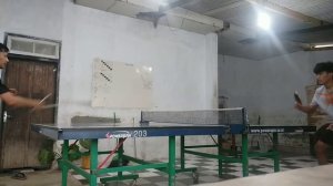 TENIS MEJA DHS PG5-X VS XIOM STRATO | TABLE TENIS TRAINING | BACKHAND DRIVE |