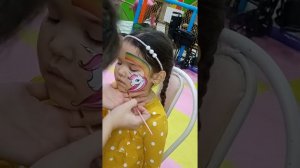 аквагрим на лице поэтапно единорог 🌈🦄