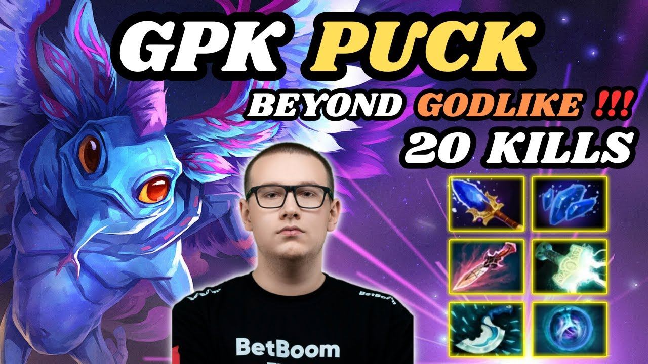 🔥 GPK Puck Midlane Highlights 20 KILLS 🔥 900+ GPM XPM Beyond Godlike - Dota 2