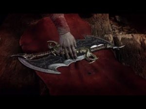 God of War. Кратос достает Клинки Хаоса