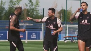 ПЕРВАЯ ТРЕНИРОВКА МЕССИ В ПСЖ. ВСТРЕЧА МЕССИ И РАМОСА