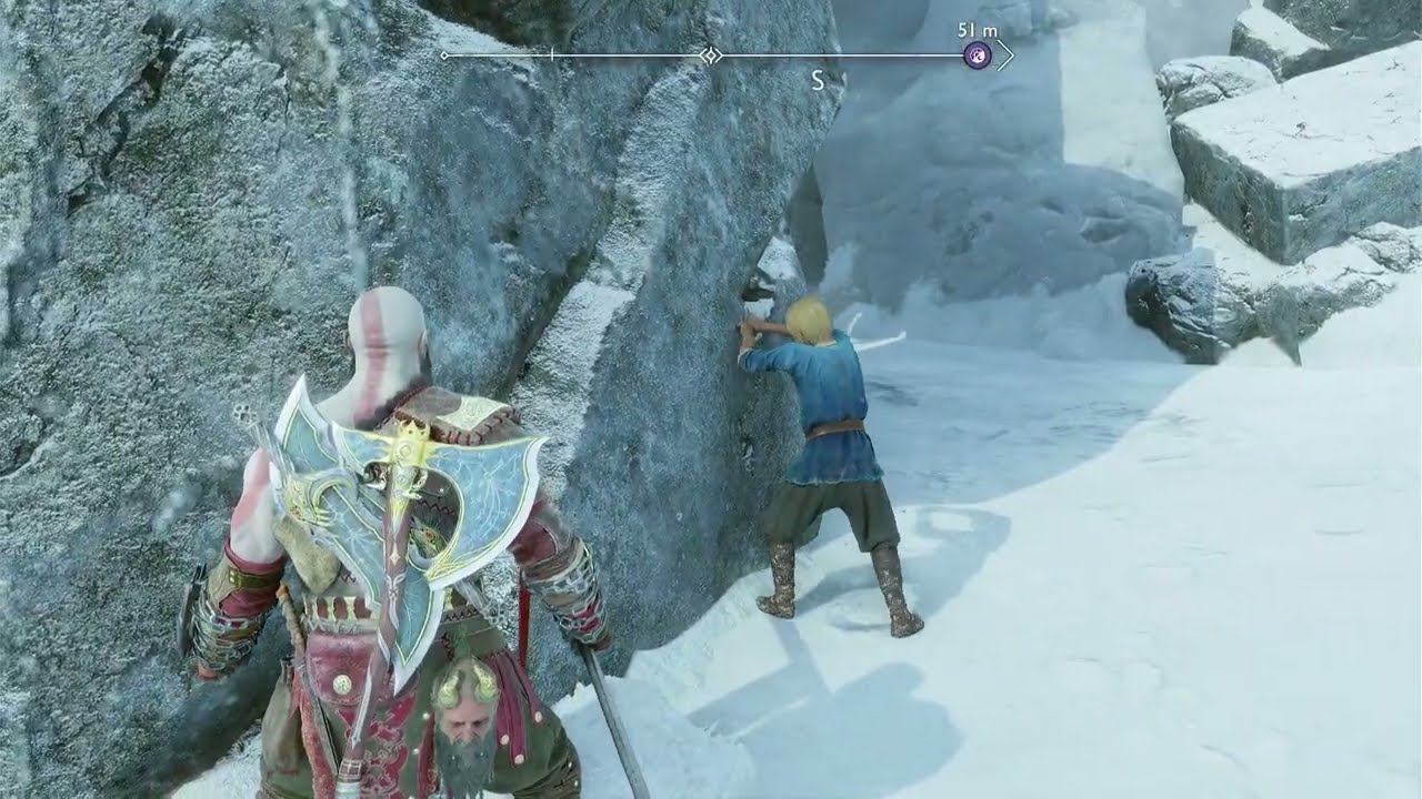 Skjoldr has feelings for Thrud Cutscene God Of War Ragnarok смотреть онлайн