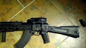 Fun with full auto AK-104 accessorized with ZenitCo goodies and PK-01VS scope