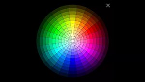 На экране цветовой круг, пока на фоне играет Гимн Гроксов