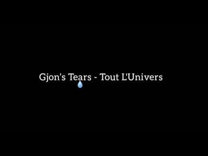 Gjon’s Tears - Tout l’univers (lyric video)
