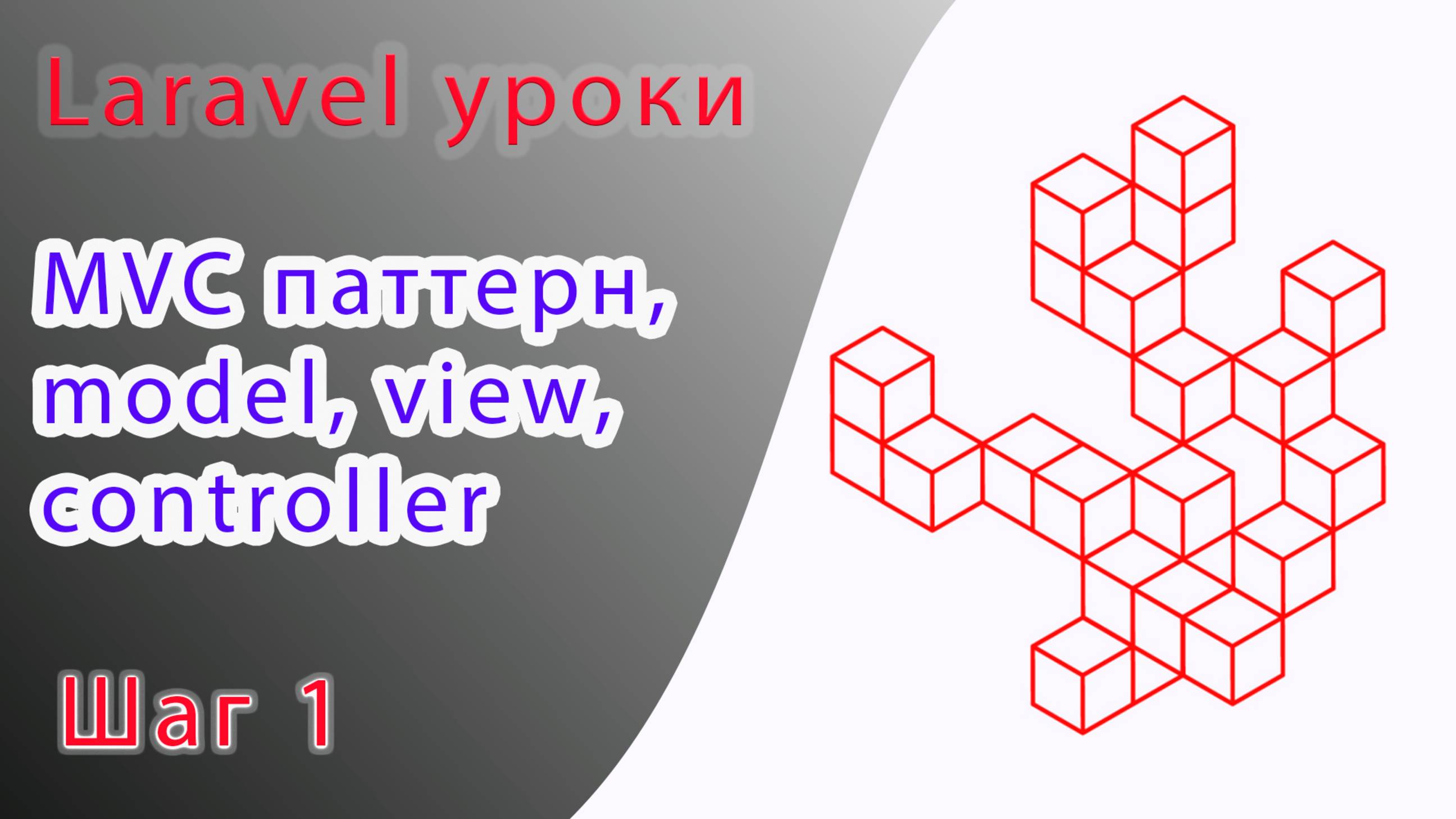 Laravel курс с нуля, база. 1. MVC паттерн, model, view, controller