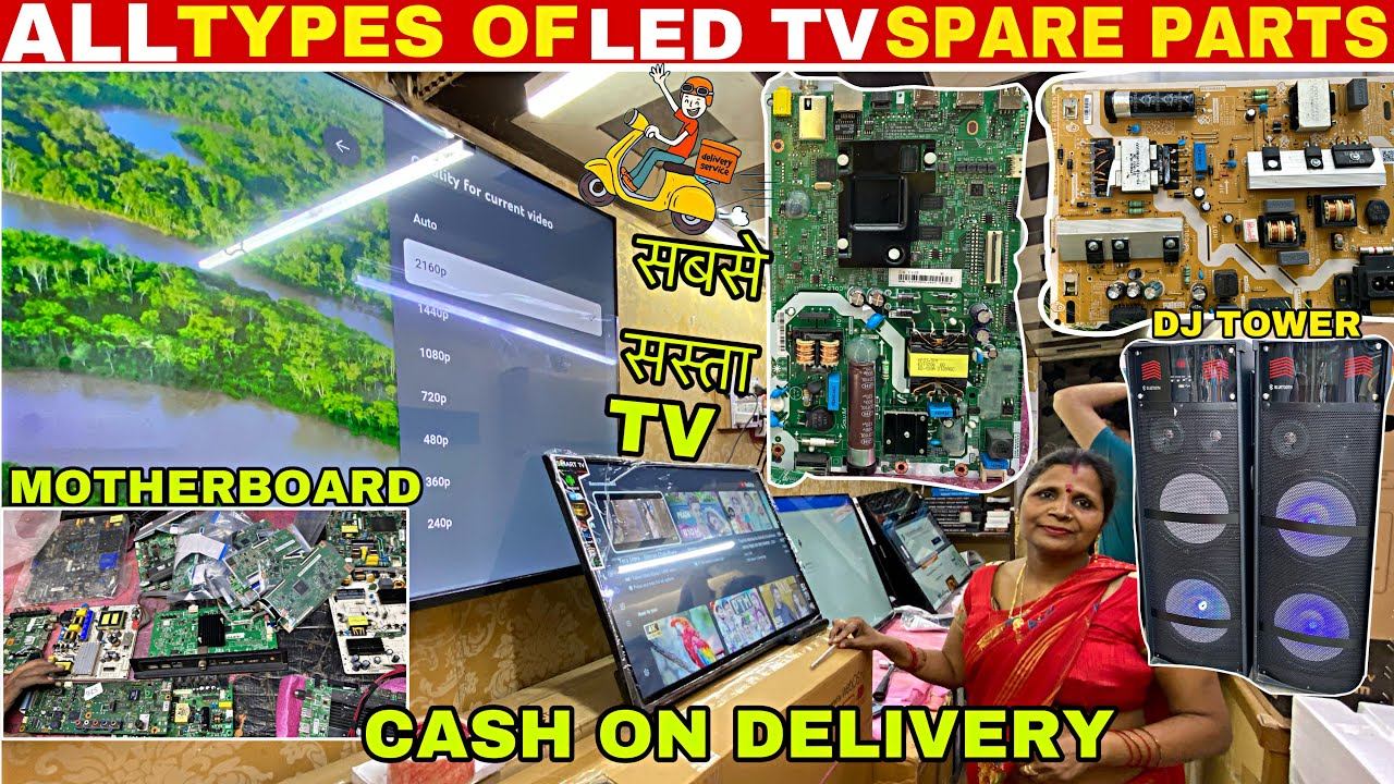 All types of led tv spare parts motherboard | repair | tv purchase | music system |Avl