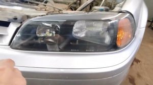 Город Братск. DENAUTO BRATSK. Полировка фар автомобиля Хонда Торнео с нанесением керамики.