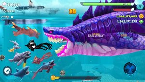 Hungry Shark Evolution - Giant Monster Sharkjira Godzilla Skin Mod - All 25 Sharks Unlocked Gamepla